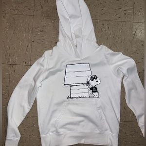 Kaws X Uniqlo Snoopy white hoodie size S